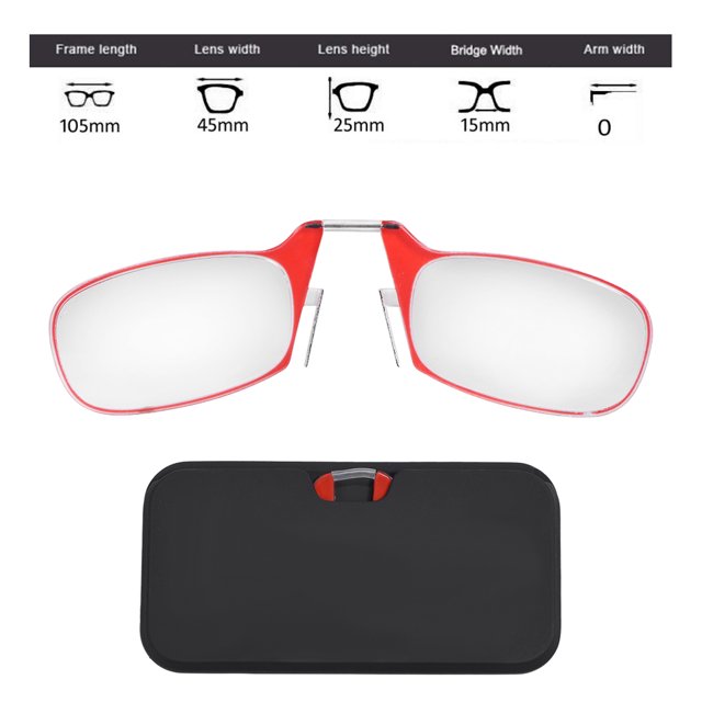 Gafas para presbicia, gafas de lectura portátiles con clip para lectura de nariz, gafas de lectura con varilla, fabricadas por expertos