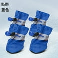 thumbnail image 2 of 2 Pairs Small Dog Shoes, Anti-Slip Dogs Boots, Paw Protector for Winter Snowy Day, Summer Hot Pavement Dog Booties with Reflective Straps, Cat Dog Shoe for Indoor Hardfloors, 2 of 9