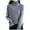 Grey, variant on Women Casual Long Sleeve Turtleneck Pullover Sweater Loose Fit Grey Womens Sweater Warm Women's Winter Clothes