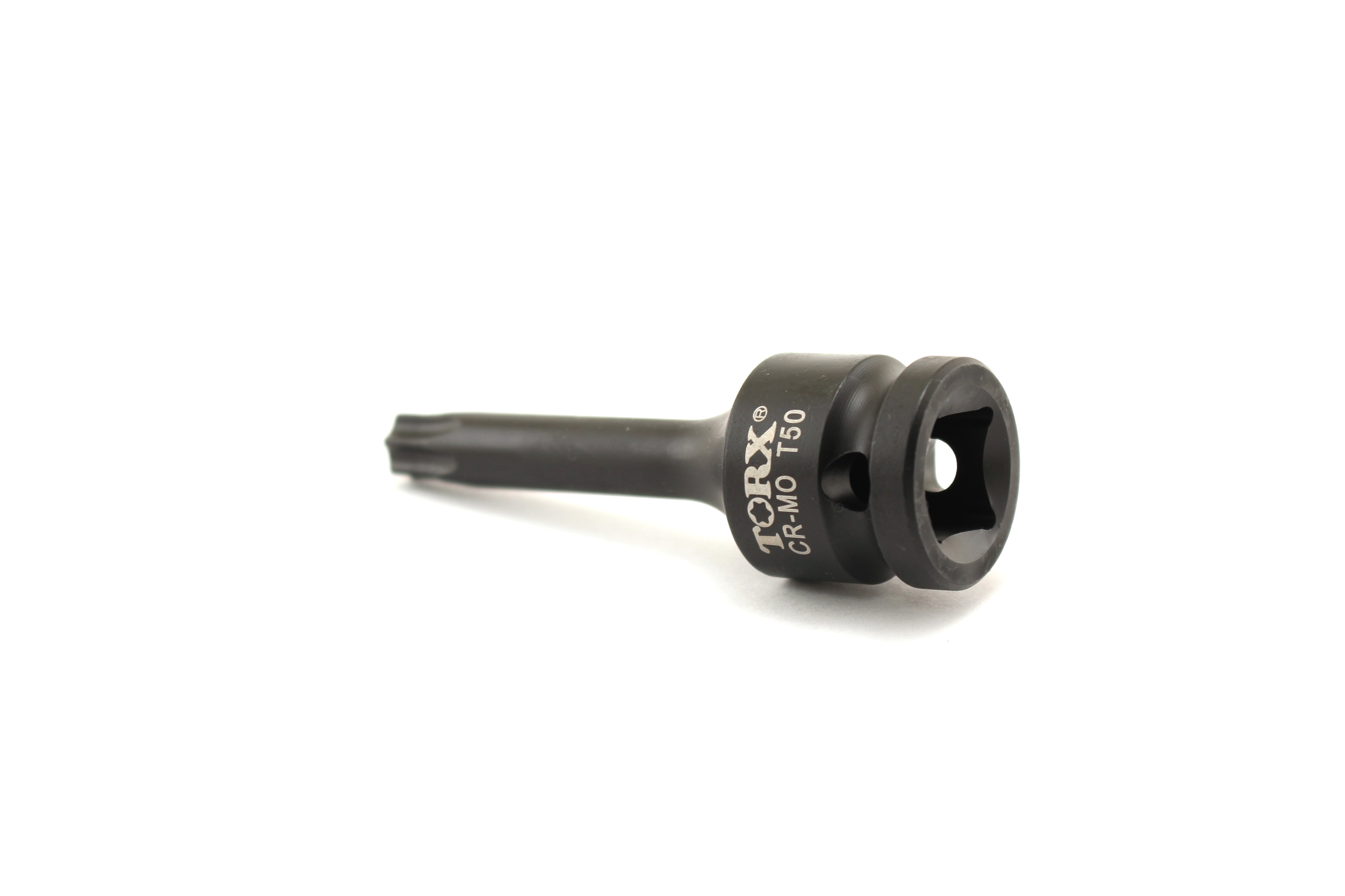 Long Torx Star 6 point Black Impact Bit Socket Auto Repair Tool 1/2 inch 12.7mm TEMO T-50 3 inch 76mm Square Drive 