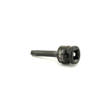 

TEMO T50 3 Inch (76 mm) Long Torx Star 6 Point Black Impact Bit Socket Auto Repair Tool 1/2 Inch (12.7 mm) Square Drive