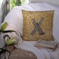 thumbnail image 3 of Carolines Treasures CJ2004-XPW1414 Letter X Instrument de Musique Alphabet Coussin Décoratif en Toile, 3 of 4