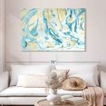thumbnail image 2 of Elephant Stock Teal And Gold Abstract Wall Art - Horizontal Canvas Wall Art - Living Room Wall Decor - Abstract Canvas - Blue And Gold Decor - 48" x 32", 2 of 8