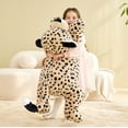thumbnail image 3 of IKASA Giant Cheetah Stuffed Animal Plush Toy,Large Jumbo Leopard 30" Brown Huge Cute Soft Toys,Big Size Plushy Fluffy Fat Oversized Plushie,Gifts for Kids Girls Boys Girlfriend Children, 3 of 5
