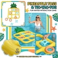 thumbnail image 2 of Inflatable Pineapple Ring Toss Game for Pool, Summer Water Sports Activity Set, Fun Outdoor Throwing Game for Family Gatherings and Backyard Fun, Yellow, 2 of 6