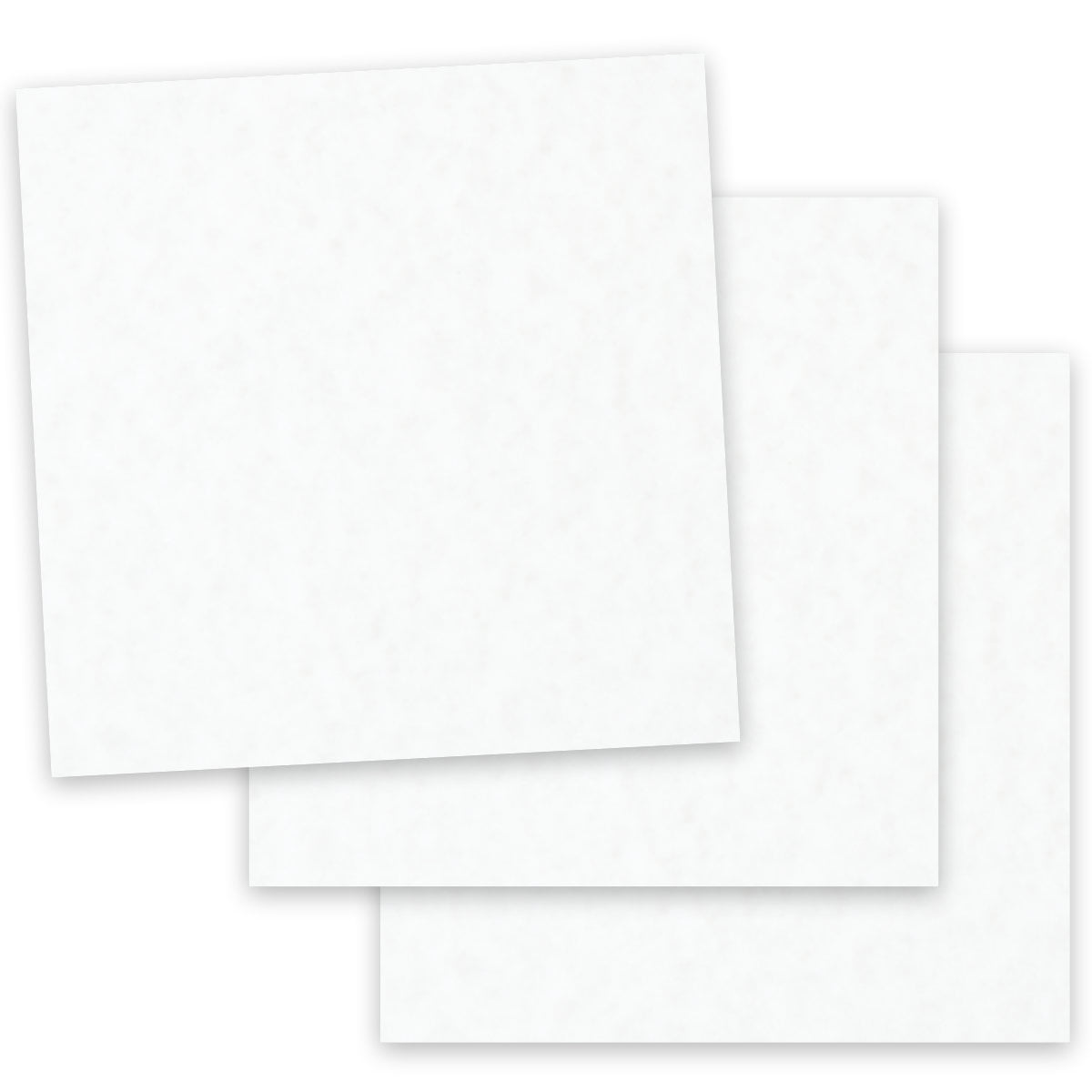 Parchment WHITE 12X12 (Square) Paper 32T Lightweight Multiuse 50 PK