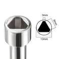 thumbnail image 3 of Llave de gabinete eléctrico, llave de seguridad para caja de medidor de agua multifuncional triangular/cuadrada de 4 vías, 2 piezas, 3 of 6