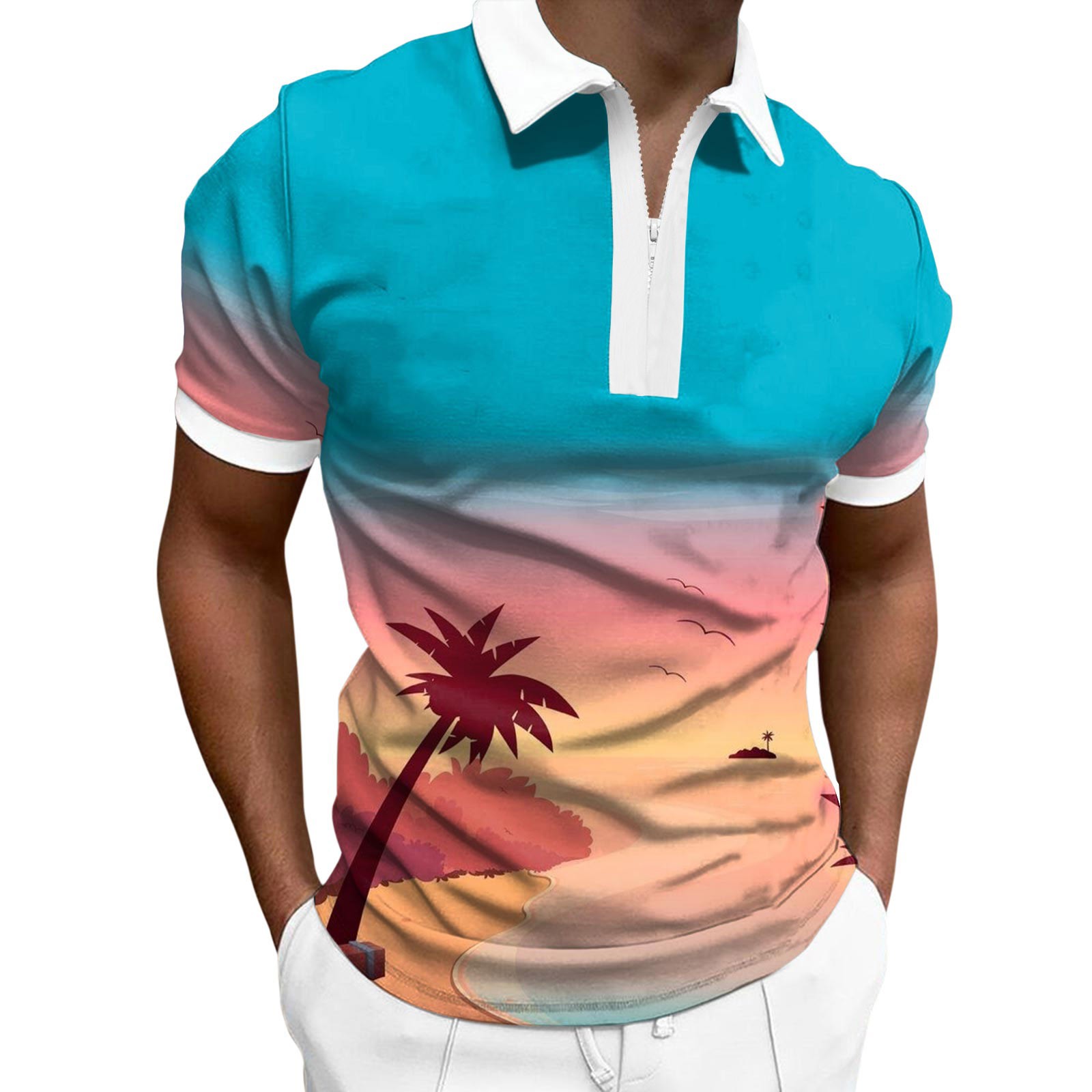 CAMERIARIO Men's Short Sleeve Solid Color Fit Polo Shirts, Sizes S-3XL ...