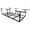 Black#6, variant on Display Shelves 4x8ft Overhead Garage Storage Rack, Heavy-Duty Metal Garage Ceiling Storage Rack, 22''-40" Adjustable Ceiling Drop-Down, 600 lb. Loading Weight Capacity, Black Color,Wooden Display Sh