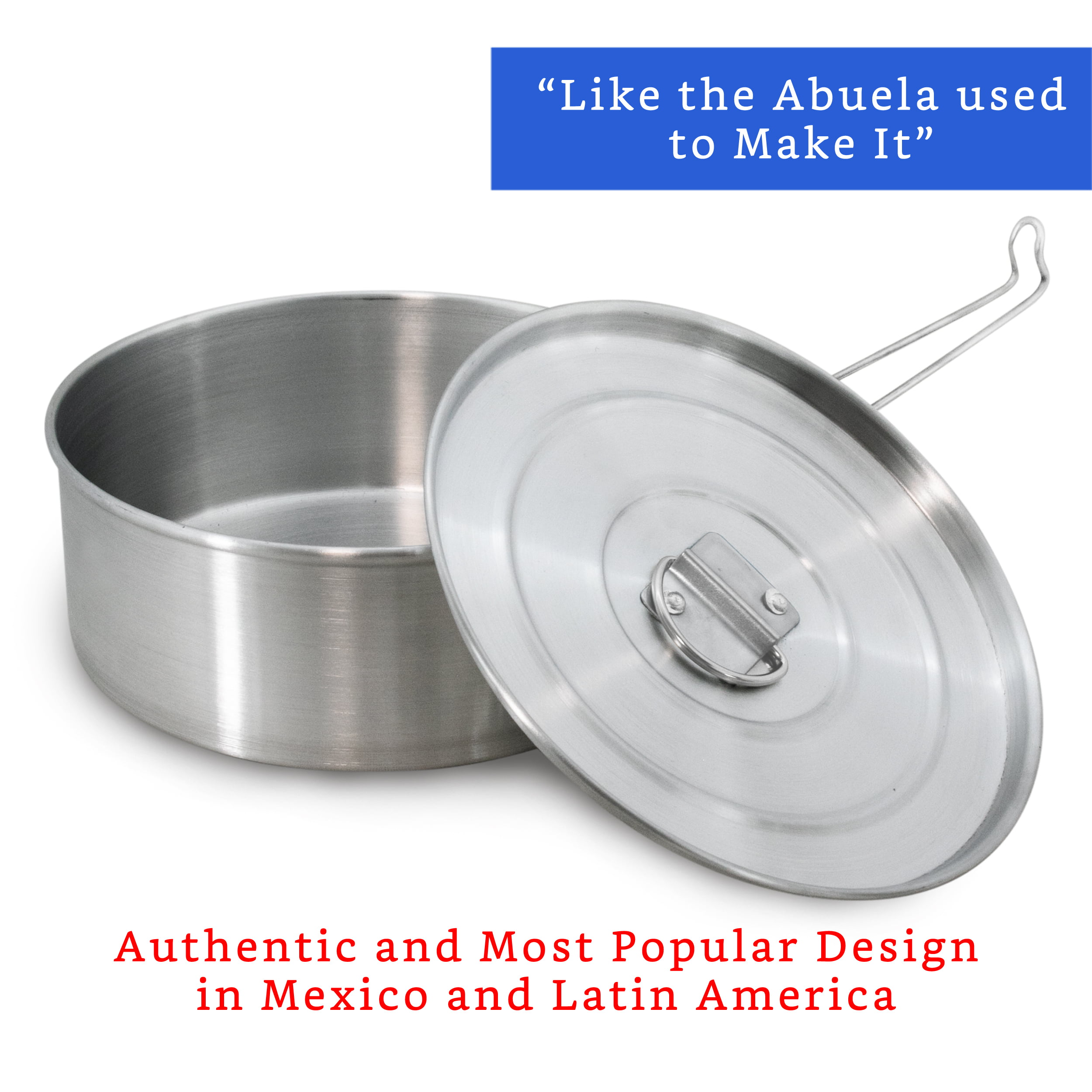 Flan Mold with Lid (8.2 x 3.2 in) - Authentic Mexican Design Flanera Flan  Maker by Globe Rocket 