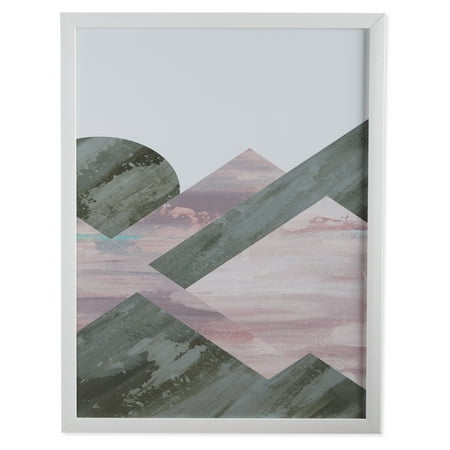 Geo Pink Wall - MoDRN Glam Pink Geo Shapes Right Wall Art