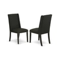 thumbnail image 2 of East West Furniture Dining Chair Wirebrushed Black, FLP6T24, 2 of 4
