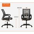 thumbnail image 6 of BestOffice Ergonomic Office Chair, Lumbar Support, Adjustable Height with Armrests for Adults(Black), 6 of 7