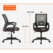 BestOffice Ergonomic Office Chair, Lumbar Support, Adjustable Height with Armrests for Adults(Black)