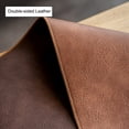thumbnail image 2 of Fymlhomi Vintage Leather Table Runner and Placemats, Waterproof Heat Resistant Coffee Mats, Washable Party Kitchen Dining Table Decor (Color : Brown, Size : 33×80cm(13"×31.5")), 2 of 5