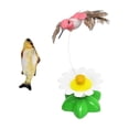 thumbnail image 4 of Divertidos juguetes eléctricos giratorios para gatos, juguete interactivo para gatos, ejercitador de juguetes educativos Pájaro jinwen gato burlas, 4 of 8