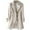 Beige-05, variant on HTNBO Women's Single Breasted Mid-Length Trench Coat Puff Sleeve Lapel Overcoat Windproof Classic Outerwear