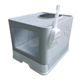 thumbnail image 5 of Bvdfgk Hooded Cat Litter Box with Lid, Indoor Cats Litter Box Enclosed Cat Toilet with Gray, 5 of 9