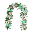 thumbnail image 3 of Guirnalda de flores artificiales decorativas, guirnalda floral falsa de 180 cm, flores falsas de , vegetación para ceremonias, decoración de Estilo E, 3 of 8