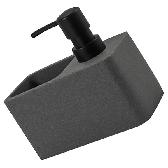 HOMEMAXS  Kitchen Soap Dispenser Dish with Sponge Holder Hand Sink Liquid for Grey