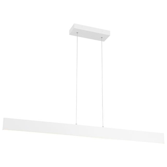 24896LEDD-MWH-ACR Holm 48 in. Matte White Island LED Ceiling Light, Acrylic Lens