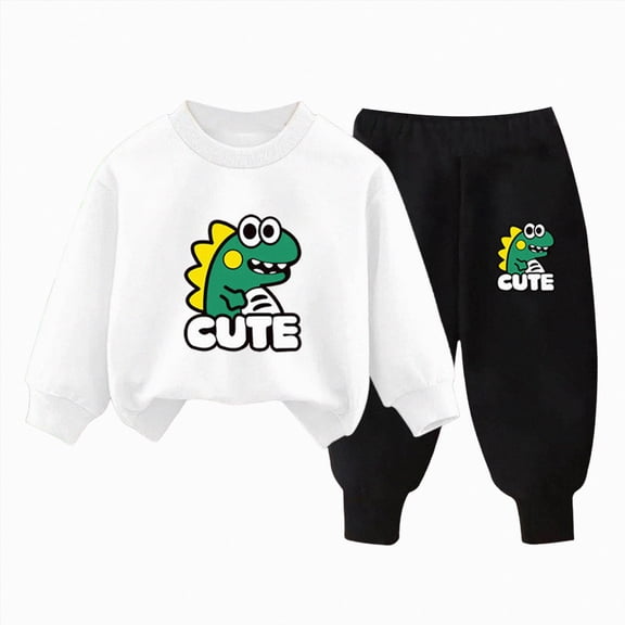 Toddler Boy Clothes 2PCS Fall Winter Baby Boy Outfit Long Sleeve Sweatshirt Pants Sweatsuit Clothing Set 6-12 Months 12-24 Months 2T 3T 4T 5T 6T 7T 8T 9T Children(B,2-3 Years)