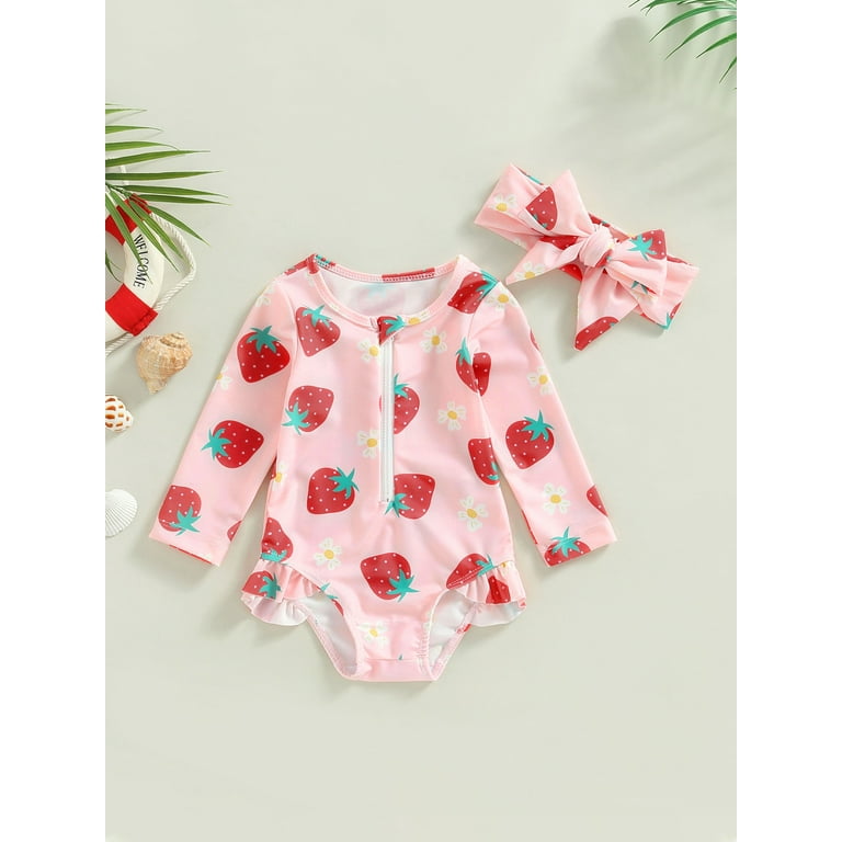 Strawberry bathing sale suit baby