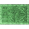 thumbnail image 1 of Ahgly Company Indoor Rectangle Animal Emerald Green Traditional Area Rugs, 6' x 9', 1 of 4