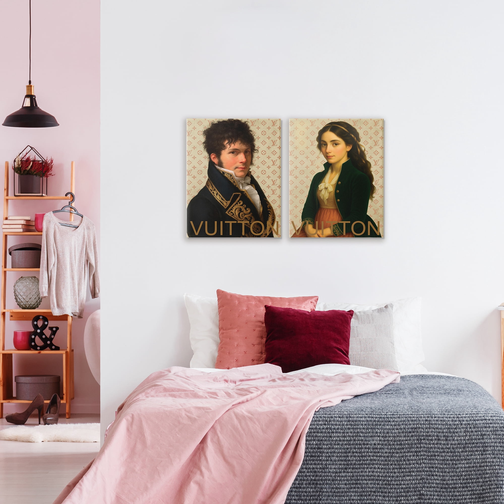 Stupell Industries Glam Fashion Models in Spring 2 Piece Canvas Wall Art Set, design by Grotto Studios