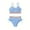 Sky Blue, variant on Wdgfv Girls Swimsuits Teen Two Piece Bathing Suit High Waist Bikini Set with Chest Pad Color Block Swimwear for Beach Pool Summer Sky Blue 15-16 years
