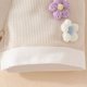 thumbnail image 5 of Odeerbi 9M-4Y Niños Niñas Verano Conjuntos Bordado de Flores Manga Corta Camiseta Pantalones Cortos Conjunto de Dos Piezas, 5 of 9