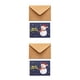 thumbnail image 1 of Kearding 10 unidades de sobres de tarjetas impresas de dibujos animados de felicitación de Navidad, juego de cumpleaños, invitaciones de Tipo 3 2piezas, 1 of 6