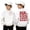 White, variant on Toddler Girl's Mr Steal Your Heart Print Fashionable Graphic Crewneck Hoodies Sweatshirt Boys' Girls Sports Hoodies Sweatshirt Black 5 Y-6 Y
