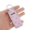 thumbnail image 4 of Unique Bargains 1 Pc Stylish Footprint Pattern Lipstick and Perfume Cover Handbag Charm Decorative Keychain Pink, 4 of 5