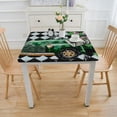thumbnail image 3 of nygtbtfer Table Cloth, Fitted Tablecloths with Elastic Edge, Wipeable Table Cover for Kitchen Wedding Farmhouse Green Car Black, 3 of 7