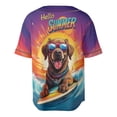 thumbnail image 2 of Retro Surfing Chesapeake Bay Retriever in Cool Sunglasses Hello Summer Waves All Over Print 3D Baseball Shirt Chessie Dog Lover Softball Sport - 10001, 2 of 6