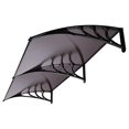 thumbnail image 1 of VIVOHOME Polycarbonate Window Door Awning Brown with Black Bracket 40 Inch x 80 Inch, 1 of 6
