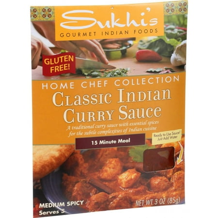 Home Gourmet Food - Sukhis Gourmet Indian Foods Sukhis Home Chef Collection Curry Sauce, 3 oz