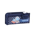 thumbnail image 2 of Large Pencil Case, Big Capacity Pencil Pouch Pen Bag with Compartment, Portable Stationery Organizer with Zipper, Cute Aesthetic School Supplies for Teen Girls College,Navy, 2 of 7