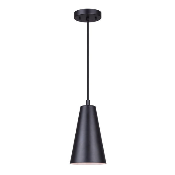 IPL1056A01BK Canarm Inc Orli - 1 Light Pendant-12.25 Inches Tall and 6.25 Inches Wide