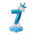 thumbnail image 2 of 1 juego de globos de látex con números grandes del 0 al 9, ideales para fiestas. Numero 7, 2 of 4
