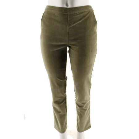 Goes Gray Pants - Denim Co Narrow Leg Corduroy Pants A218213