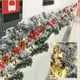 thumbnail image 5 of Christmas Flocking Rattan 180CM/71IN With 30 Lights Snow Rattan Pinecone Red Fruit Mixed Christmas Decorations Artificial Encryption Falling Snow Rattan, 5 of 8