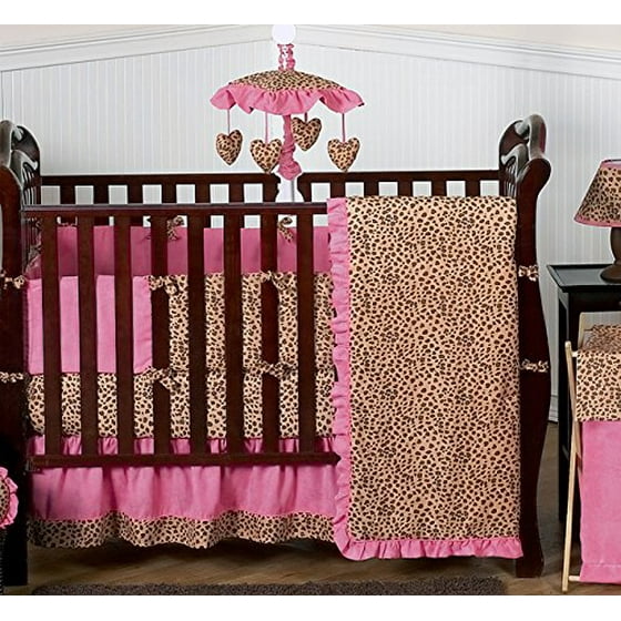Cheetah Girl Fitted Crib Sheet For Baby And Toddler Bedding Sets By Sweet Jojo Designs Print