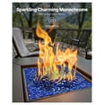 thumbnail image 2 of Fire Glass for Fire Pit, 20 LBS Cobalt Blue, 3/4 Inch Reflective Fireplace Rocks, Smokeless Firepit Glass Beads, High Luster Stone for Indoor & Outdoor Use, 2 of 6