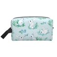 thumbnail image 2 of Uemuo Rabbit And Dragonfly Pattern Portable Toiletry Bags with Handle, Waterproof travel Make up Bags for Women, Large Capacity Travel Cosmetic Bags, 2 of 9