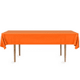 thumbnail image 5 of DecorRack 2 Rectangular Tablecloths -BPA- Free Plastic, 54 x 108 inch, Reusable Table Cover, Orange (2 Pack), 5 of 7