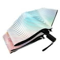 thumbnail image 6 of Compact Sun Umbrella Windproof Travel Umbrellas for Rain Strong Portable UV Protection Colorful Line Waves, 6 of 8