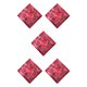 thumbnail image 1 of Jumpingount Accesorios para pañuelos pequeños Pañuelo para la cabeza hecho a mano Manualidades DIY Pañuelos de en forma cuadrada Compras Deportes Rojo 5piezas Jumpingount CBP256545, 1 of 5