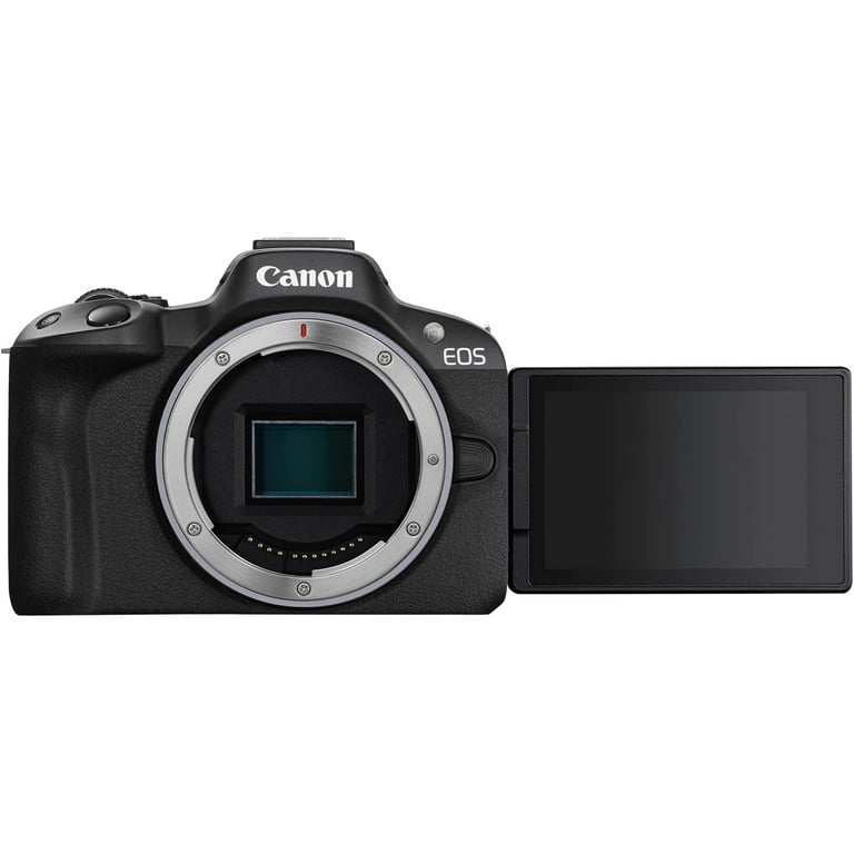 Canon EOS R50 Mirrorless Camera Body, Black Bundle with Deco Gear